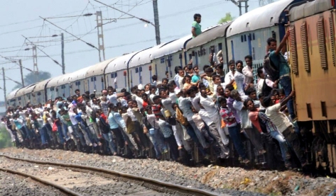 overcrowded trains