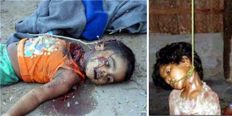 Children brutally killed